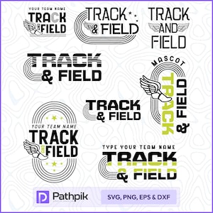 Lekkoatletyka SVG, logo maskotki drużyny Biegacz Szkoła maskotka Lekkoatletyka Plik do cięcia