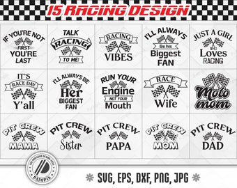 Car Racing Svg, Cut files for your crafting work