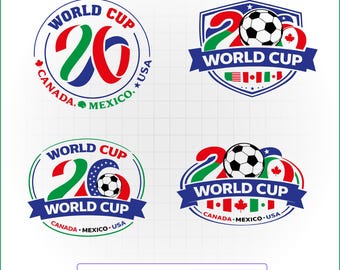 World Cup 2026 SVG, PNG USA Canada Mexico Soccer T-Shirt Design