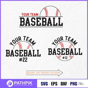 Baseball Team Shirt Svg, Baseball SVG, Digital Download for Cricut and Silhouette