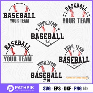 Baseball benutzerdefinierte SVG-Design, Baseball Team-Shirt-Design, Baseball svg, Baseball Logo Cut-Dateien für Ihre Bastelarbeit