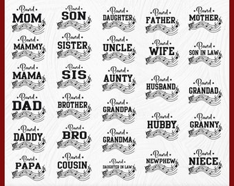 Band family bundle mom svg design marching band life concert band music t-shirt Cut File