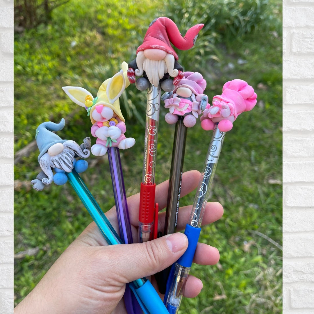 Gnome Pens Pen Toppers Decorative Pens Etsy