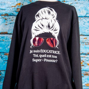 Cotton sweater I am an educator, you what is your superpower