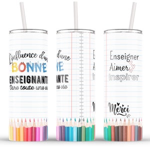 Custom 20 oz insulated glass for teachers