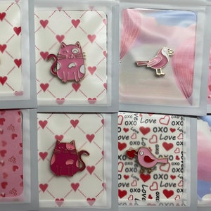 Valentine&#39;s Day Animal Enamel Cover Minders Needle Minders PatsyPutty