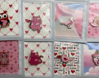 Valentijnsdag dieren geëmailleerde omslag vormpjes Naaldjes PatsyPutty