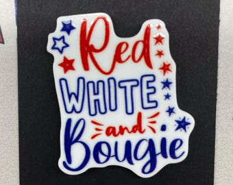 PatsyPutty Rood Wit en Bougie Planar Hars Cover Minder Naald minder