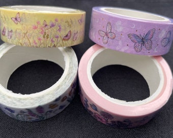 PatsyPutty Spring Washi Tape Gold Accents