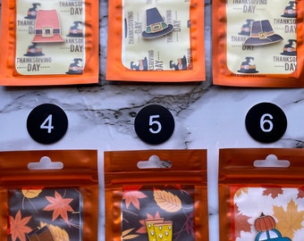 Cappelli da pellegrino in smalto per il Ringraziamento, stivali autunnali e copriago per auto a forma di zucca, magnete PatsyPutty