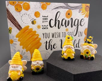 PatsyPutty Honey Bee Themed Gnome Cover Minders