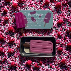PatsyPutty Raspberry Sorbet Popsicle Diamond Painting Putty | Collaboration with Diamond Painters Anonymous