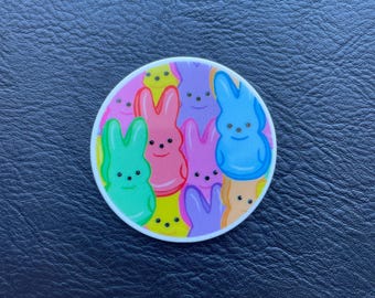 PatsyPutty XL Bunny Peeps Round Cover Minder Needle Minder