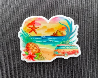 PatsyPutty Camper Bus Ocean Scenery Cover Minder Needle Minder