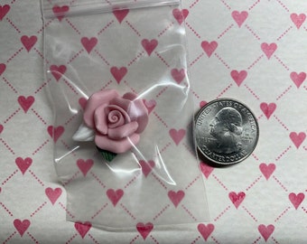 Valentine's Day Pink Rose Cover Minder Needle Minder PatsyPutty