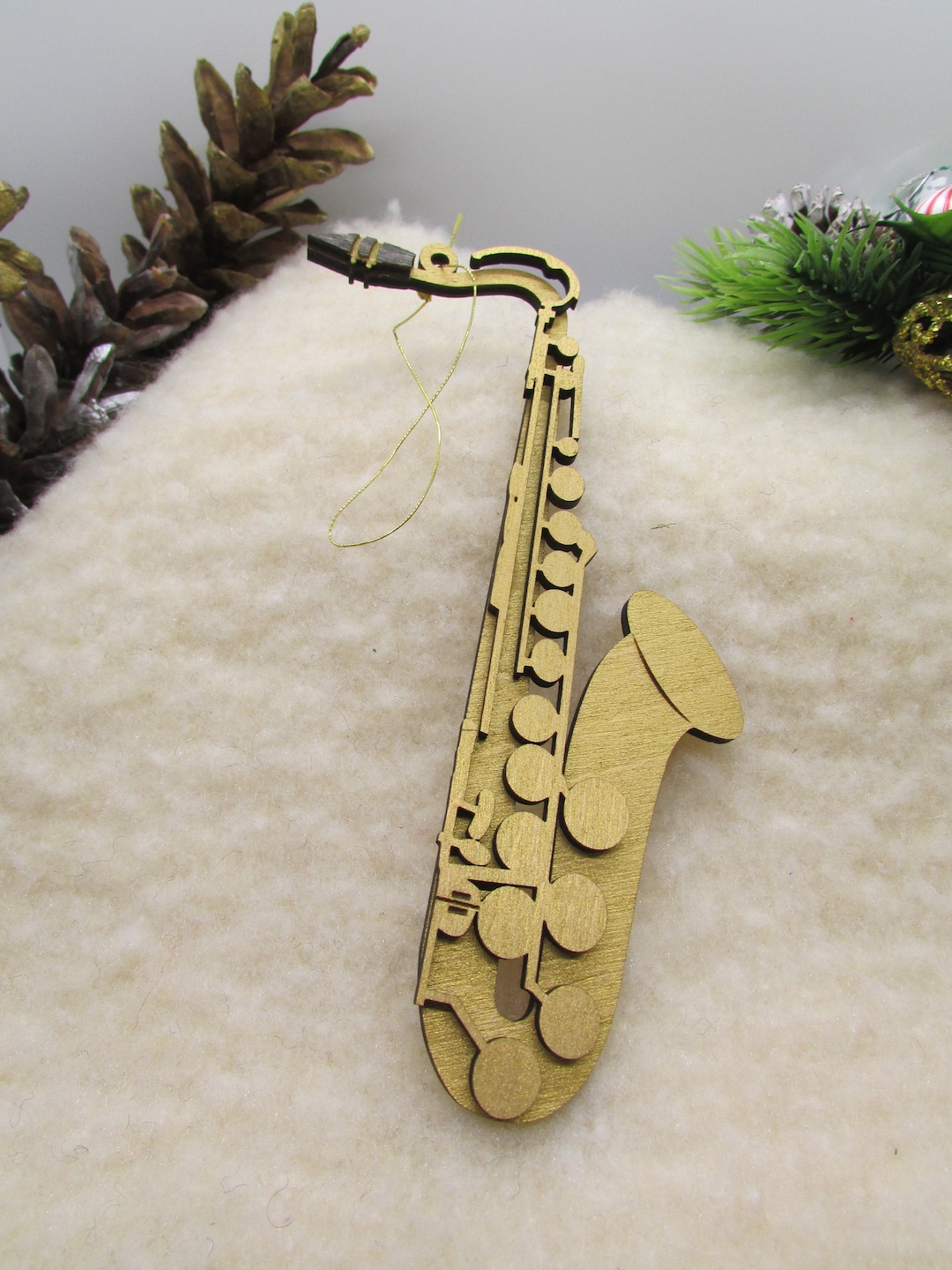 Saxophone Christmas Ornament 