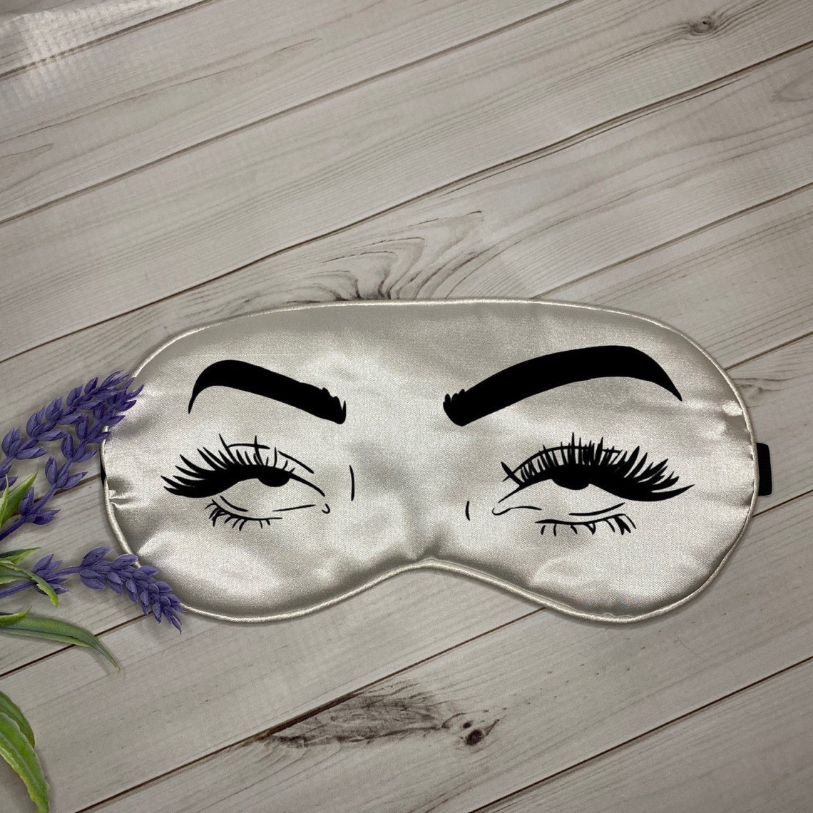Máscara de ojos de rollo de ojos máscara de ojos de seda Etsy