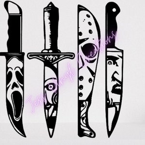 Horror movie knife decal | Spooky season | Horror movie decals