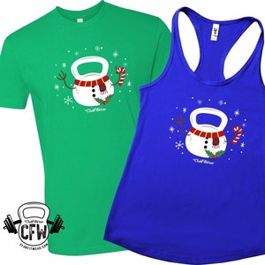 Frosty Kettlebell, ClubFitwear, Racerback Tank or Tee