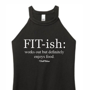 Fit-ish - High Neck Rocker Tank - Fitish - ClubFitWear (wh69)