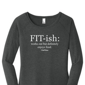 Fitish Tunic Tee, Fitish Long Sleeve Tunic Tee, ClubFitWear, ClubFitWear Tunic Shirt, CFW DT132l (wh69)