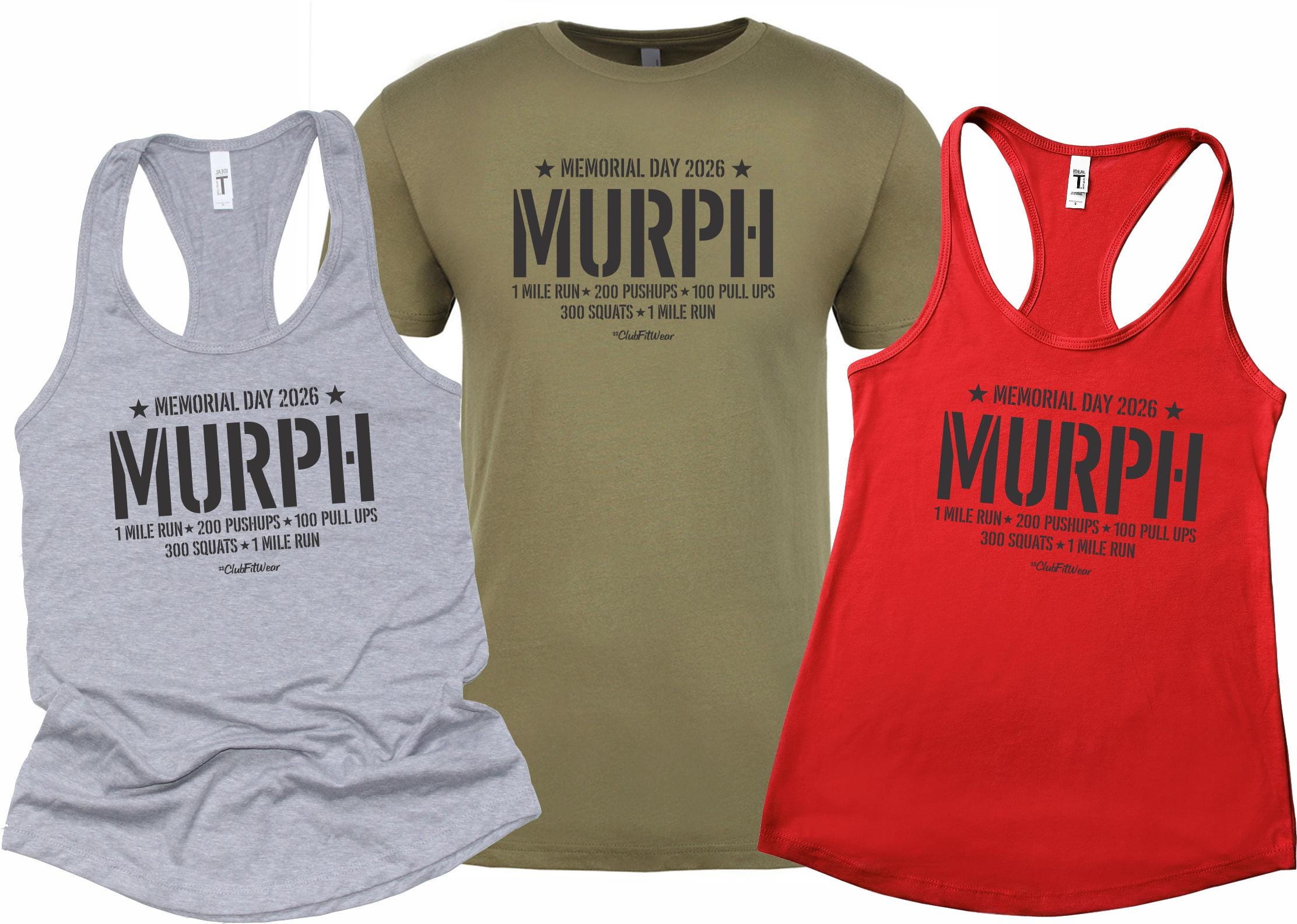 Murph 2026 Memorial Day Tank Top or T-shirt (blk62) - Etsy
