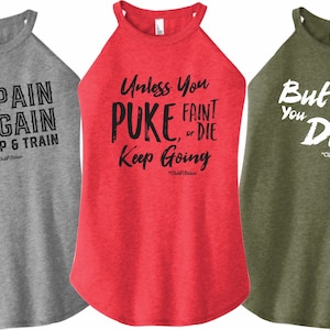 Embrace the Pain High Neck Rocker Tank Bundle - ClubFitWear (blk51, blk47, wh110)