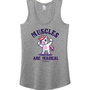 Muscles are Magical Racerback Tank Top: Strong Women's Gym Shirt