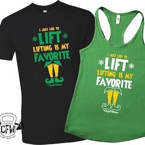 Lifting is my Favorite, ClubFitwear, Racerback Tank or Tee (2c50)