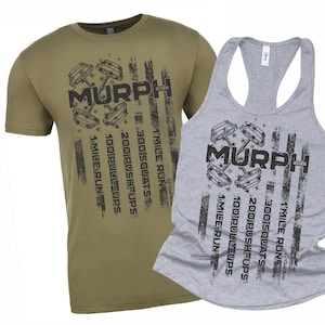 Camiseta sin mangas o camiseta con la bandera de Murph 2026 (blk61)