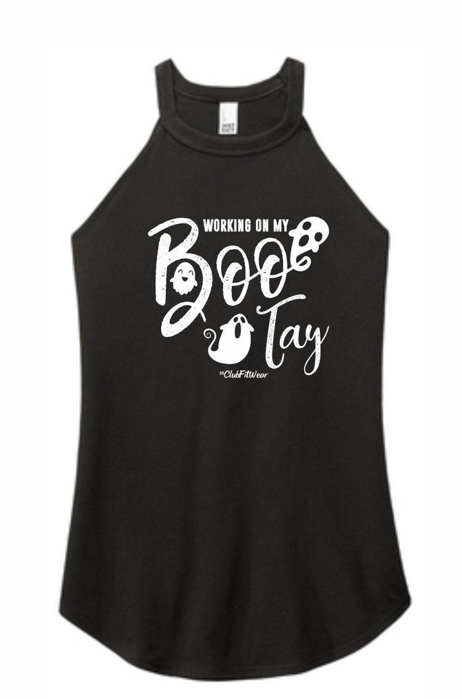 Working on My Boo Tay - High Neck Rocker Tank - Clubfitwear (wh89) - Etsy