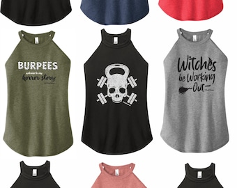 Halloween 2 - High Neck Rocker Tank - ClubFitWear