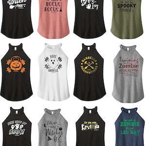 Halloween 1 - High Neck Rocker Tank - ClubFitWear