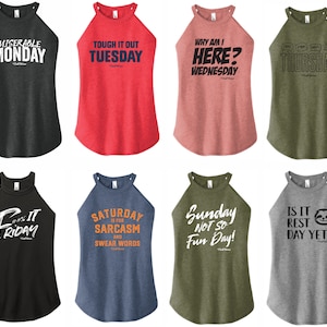 F This Week Collection (Third Week) - High Neck Rocker Tank - ClubFitWear