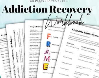 Addiction Recovery Workbook | Relapse Prevention Tools (PDF)