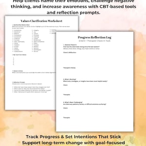 Therapy Session Toolkit: CBT, Mindfulness Worksheets (editable PDF) - Etsy