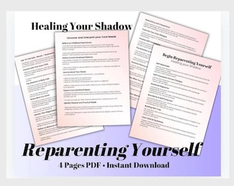 Reparenting Your Inner Child Guide: Healing Your Shadow (PDF Download)