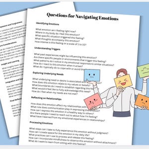Sitta med våra känslor – Verktygspaket för känslor: Guide till självkännedom om känslor (PDF, PNG) bild 3