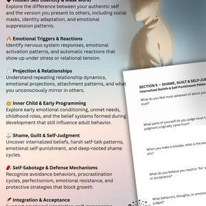 Emotional Awareness and Relational Insight
Guided clinical shadow work supports connections between present emotional responses and past experiences while reducing harsh self-judgment, increasing emotional regulation insight, and building clarity around attachment and relational patterns.