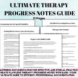 Ultimative Therapie Verlauf Notizen Anleitung Mastering-Dokumentation für eine effektive und ethische Praxis Optimieren Sie die Therapie-Dokumentation Rahmen