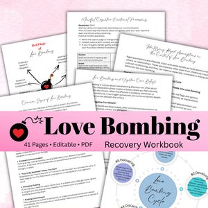 Love Bombing Recovery Worksheets, Toxic Relationship Abuse (PDF)