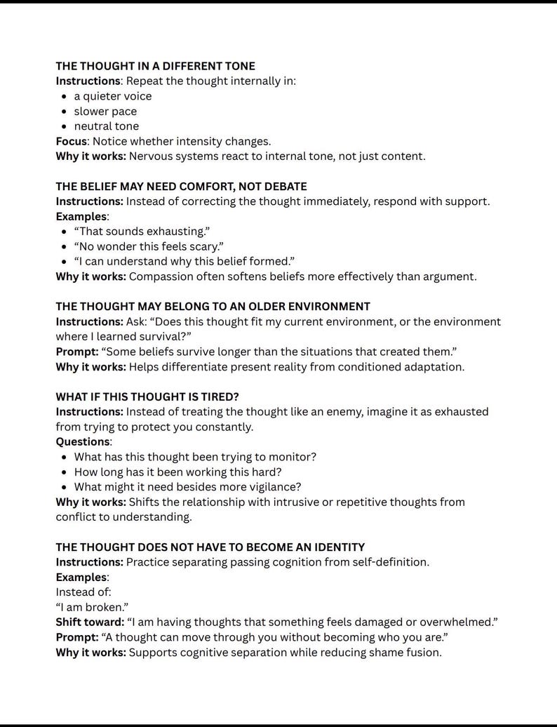 MindShiftHealth trauma-informed therapeutic resource for clinical sessions and between-session use, encouraging compassionate self-reflection, emotional awareness, and practical coping skills in a supportive, non-judgmental format.