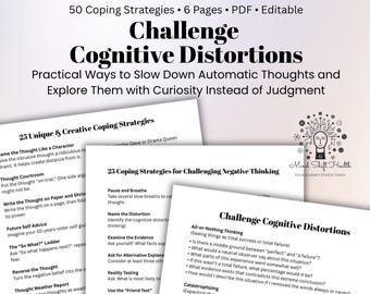 Distorsioni cognitive - Risorsa terapeutica (PDF) - Abilità di coping stampabili