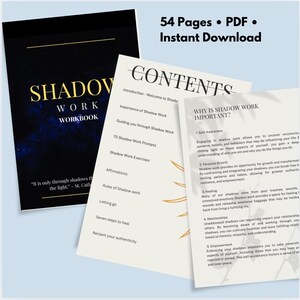 Shadow Topics Shadow Work Journal & Workbook | Guided Prompts, Healing (digital ...