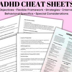 Naslaggids ADHD-spiekbriefje Hulpmiddelen ADHD Hulpmiddelen ADHD-hulpmiddelen ADHD-therapietherapeut