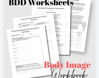 Body Dysmorphia Workbook | CBT Therapy Tool (PDF)