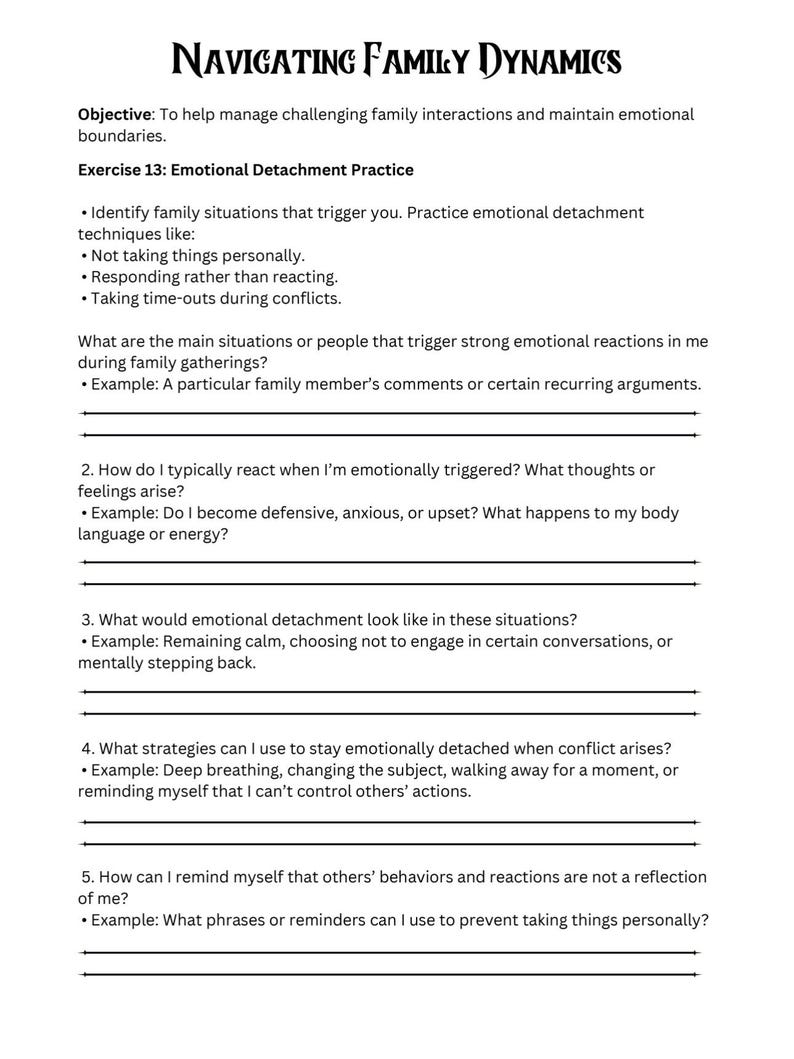 Detachment Worksheets.pdf Adult Christmas Holidays Worksheets Help Make It Through the Holidays ...