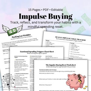 Återställningskit för impulsköp, spårning av emotionella utgifter (PDF-nedladdning)