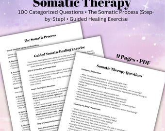 Somatic Journey Somatic Questions Guided Exercise Body Awareness and Emotional Release Self Discovery Tool