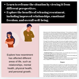 Letting Go of Resentment Workbook for Guided Exercises to Release Feelings Emotional Regulation image 4